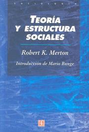 Portada de Teoria y estructura sociales