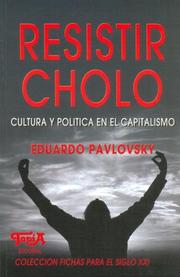 Portada de Resistir cholo