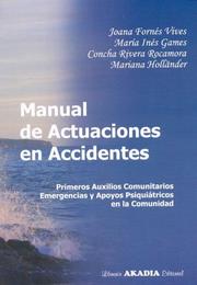 Portada de Manual de actuaciones en accidentes