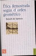 Portada de Etica demostrada segun el orden geom.