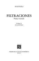 Portada de Filtraciones. poemas reunidos