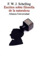 Portada de Escritos sobre filosofia de la naturaleza