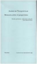 Portada de Memoria sobre el pauperismo