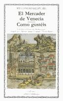 Portada de Mercader de venecia; como gusteis el