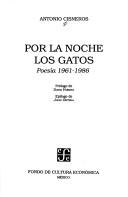 Portada de Por la noche los gatos