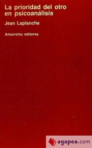 Portada de La prioridad del otro en psicoanalisis