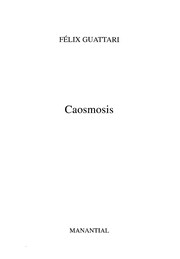 Portada de Caosmosis