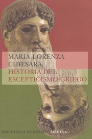 Portada de *F historia del escepticismo griego