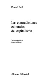 Portada de Contradicciones culturales del capitalismo las