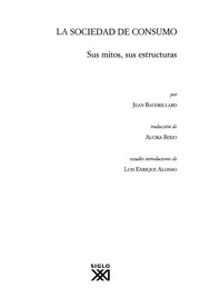 Portada de Sociedad de consumo