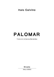 Portada de Palomar