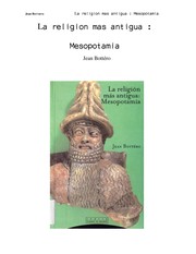 Portada de La religion mas antigua: mesopotamia