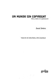 Portada de Un mundo sin copyright