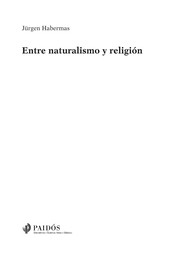 Portada de Entre naturalismo y religion