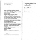 Portada de Desarrollo cultura y educacion