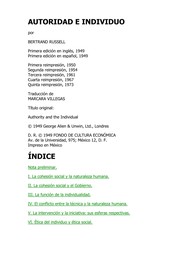 Portada de Autoridad e individuo